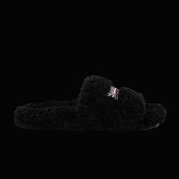 Balenciaga Furry Slide Black