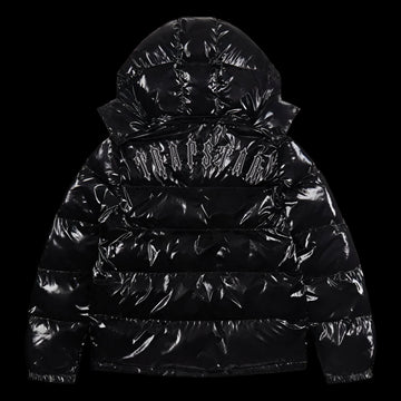 Trapstar Black Gloss Hooded Puffer Jacket